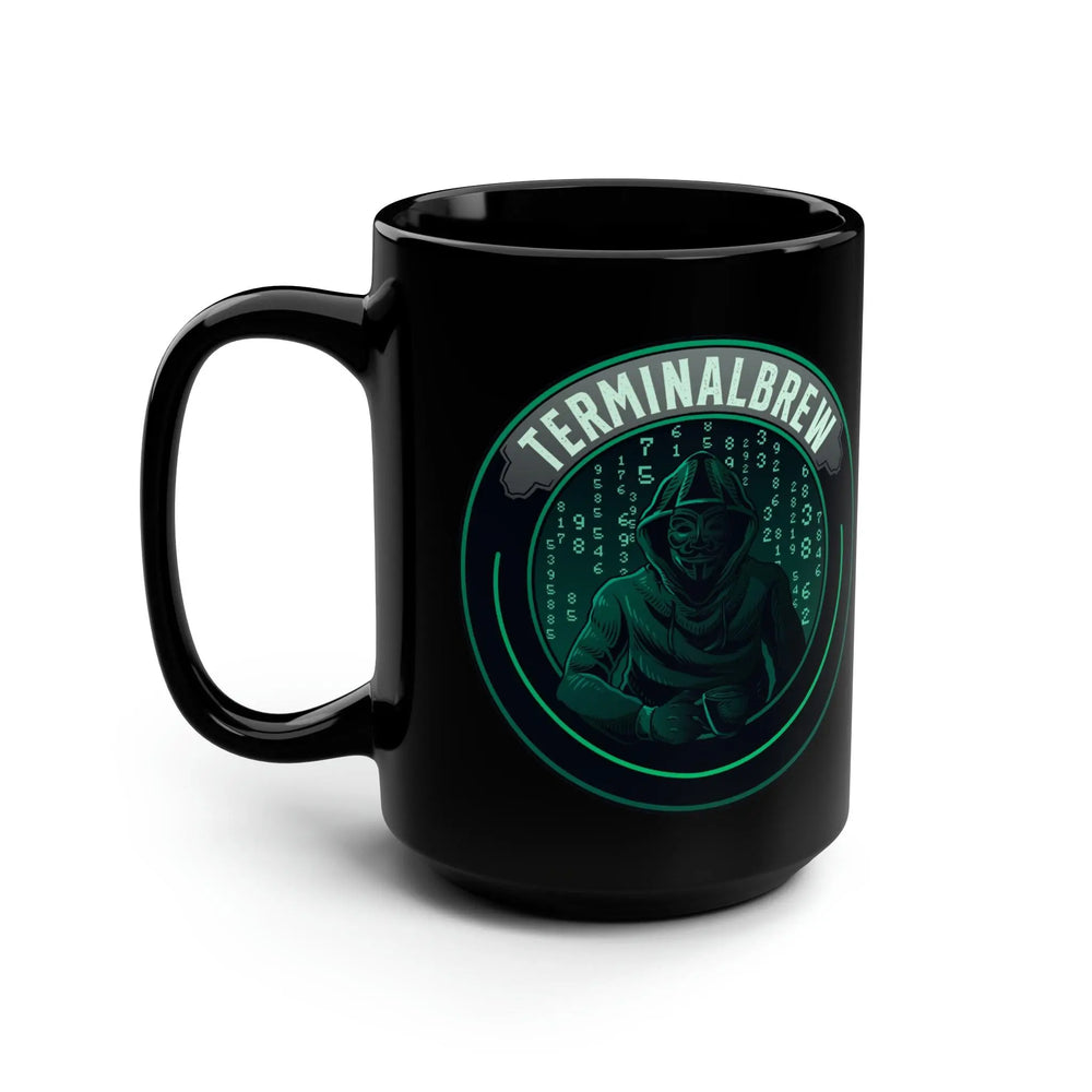 Terminal Brew Cyber Coffee Black Mug, 15oz - Terminal Brew