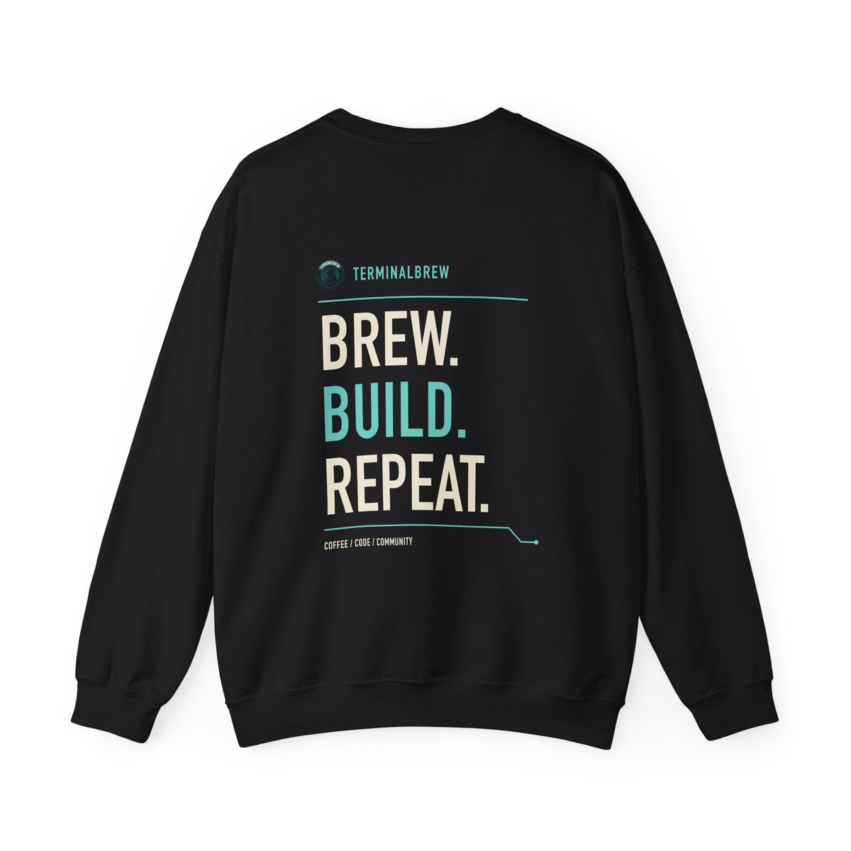 TerminalBrew — Brew. Build. Repeat. Night Shift Crewneck